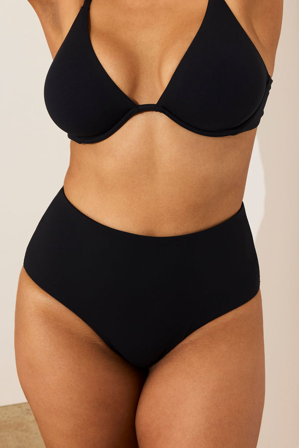 Swim Strappy One-Piece in Black