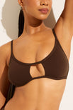 Thumbnail image #1 of Swim Cutout Top in Espresso