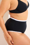 Thumbnail image #4 of Swim High Waist Bottom in Black + White