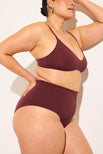 Thumbnail image #6 of Swim High Waist Bottom in Garnet