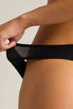 Thumbnail image #8 of Cloud Cotton Thong in Black Cherry (Pack)