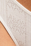 Thumbnail image #2 of Pointelle Dipped Thong in White