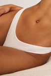 Thumbnail image #5 of Pointelle Dipped Thong in White