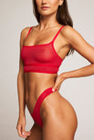 Thumbnail image #2 of Sieve Dipped Thong in Cerise