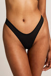 Thumbnail image #1 of Sieve Dipped Thong in Black