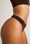 Thumbnail image #2 of Slink Dipped Thong in Espresso