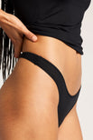 Thumbnail image #2 of Whipped Dipped Thong in Black