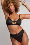 Thumbnail image #4 of Eyelet Lace Cutout Bra in Black