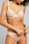 Thumbnail image #2 of Sieve Demi Bra in Peach [Paula 32C]