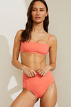 Thumbnail image #5 of Swim Crop Top in Coral [Ksenia 0]
