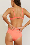 Thumbnail image #4 of Swim Crop Top in Coral [Ksenia 0]
