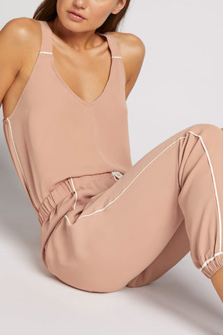 Detail view of Supreme Jogger Pant in Buff for sizer