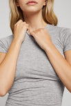 Thumbnail image #2 of Whipped Baby Tee in Heather Grey [Adelina XS]