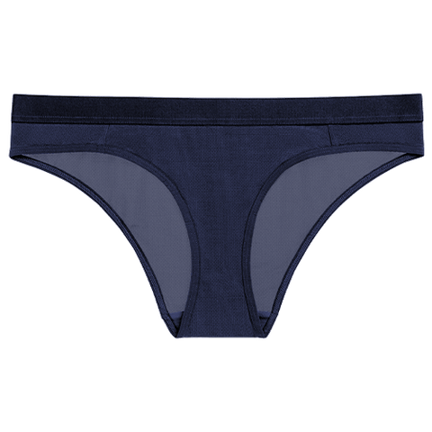 Detail view of Sieve Brief in Navy for sizer