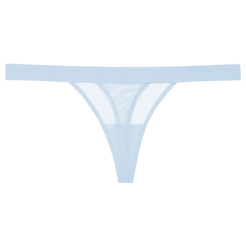 Detail view of Sieve Thong in Glacier for sizer