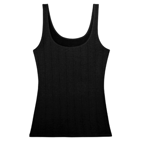 Detail view of Whipped A-Top in Black for sizer