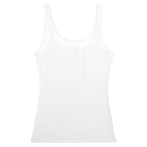 Detail view of Whipped A-Top in White for sizer
