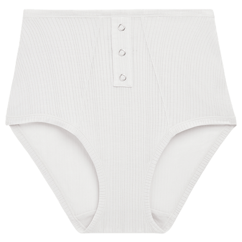 Detail view of Whipped High Rise in White for sizer