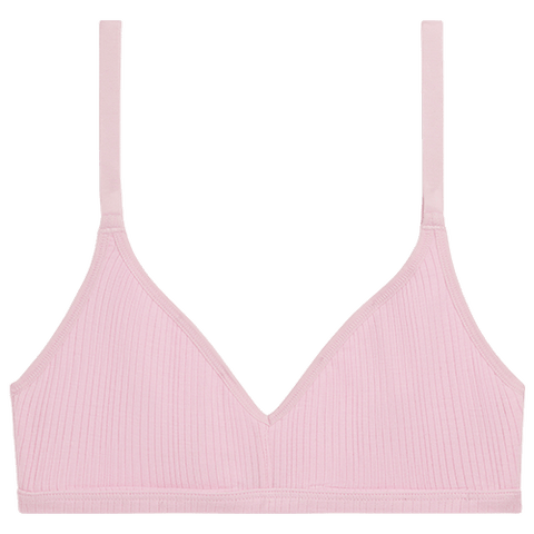 Detail view of Whipped Non-Wire Bra in Babe for sizer
