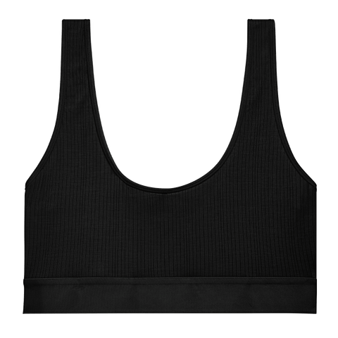 Detail view of Whipped Bra Top in Black for sizer